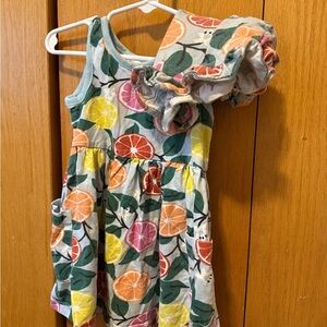 Hanna Andersson Citrus Print Kids Dress